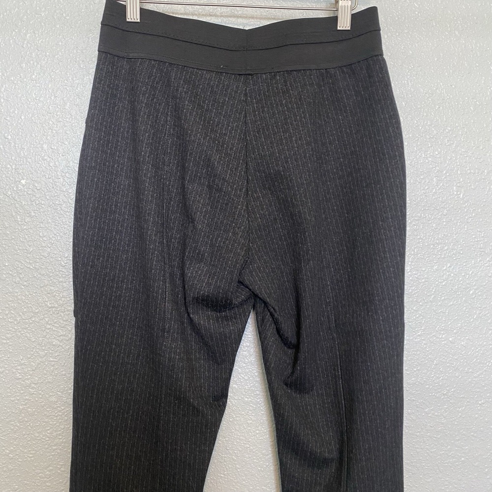 Marc New York Pinstripe Tapered Slacks Medium Black Pull On - Picture 10 of 15